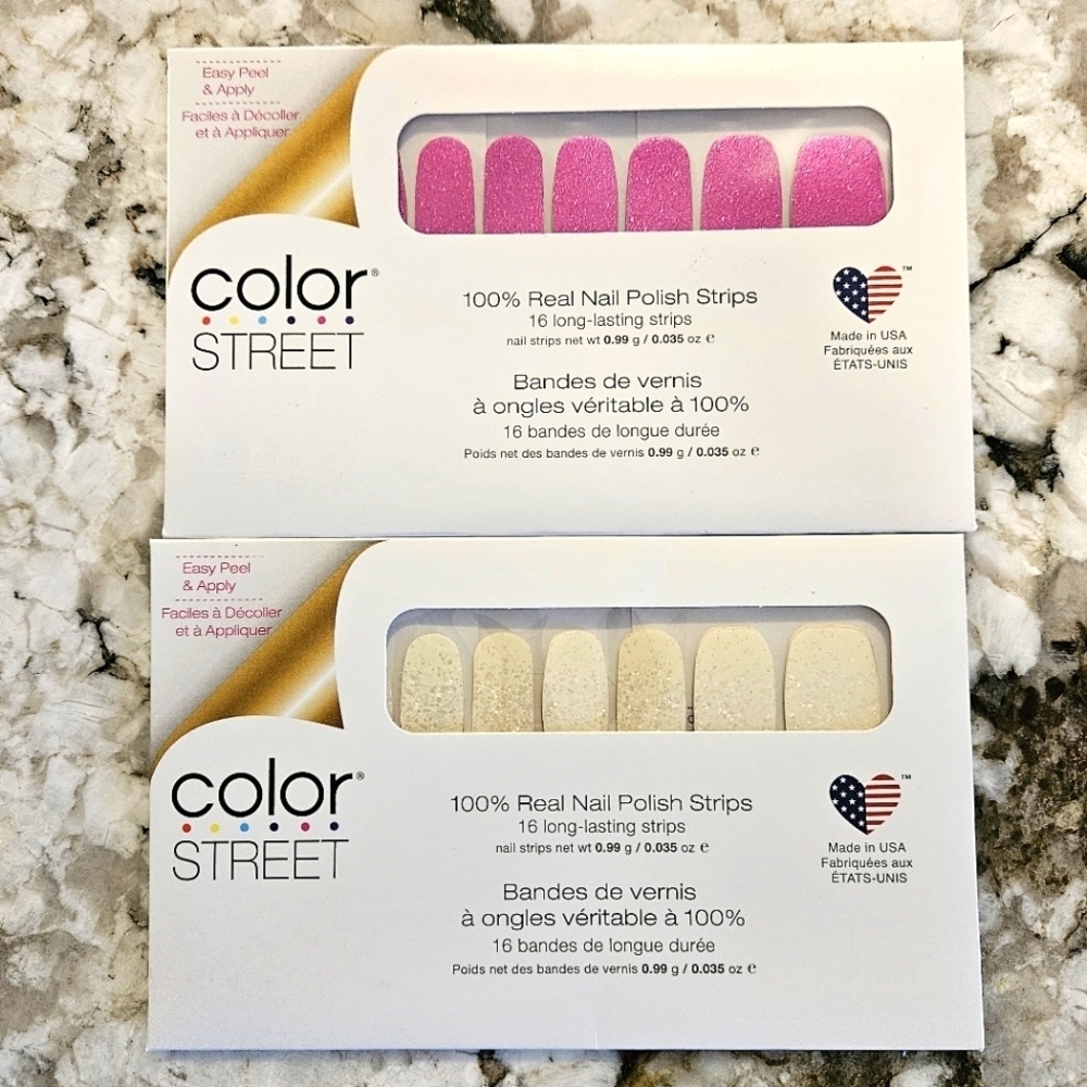 Color Street Nail Polish Strips -Retired 2 Set Bundle - Over the Moon & Showtime
